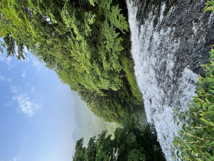 【見どころ情報】湯滝上部観瀑台からの眺め