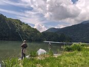 湯ノ湖のトラウトフィッシングの後はのんびり温泉を満喫